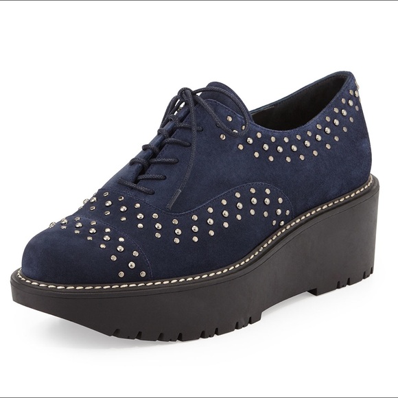 Stuart Weitzman Shoes - Stuart Weitzman Studded Platform Brogues